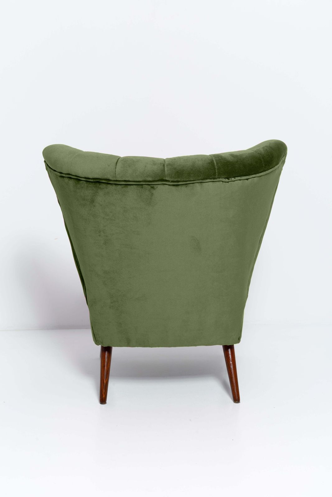 photo vinterior Midcentury Green Velvet Club Armchair, Europe, 1960s
