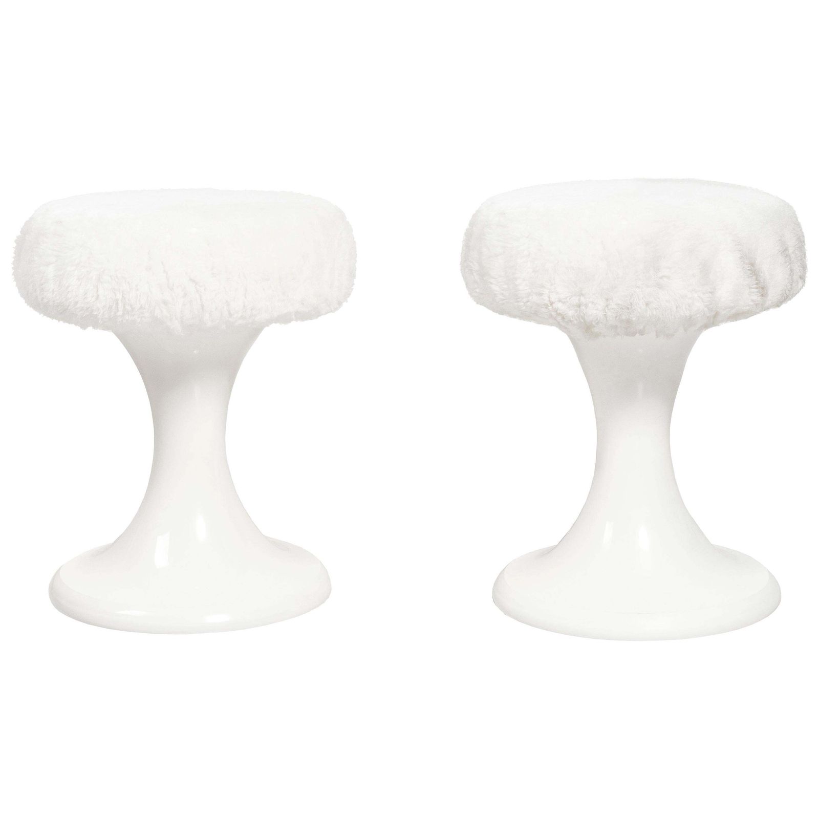 Set Van 2 Witte Emsa Krukken, Duitsland, Jaren 1960
