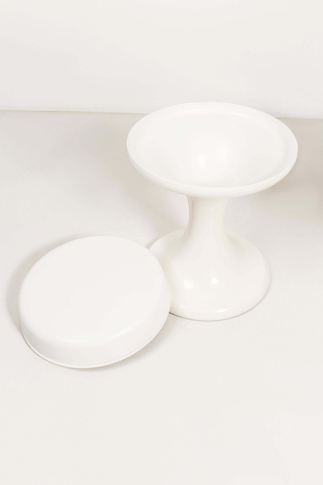 Set Van 2 Witte Emsa Krukken, Duitsland, Jaren 1960 photo buy