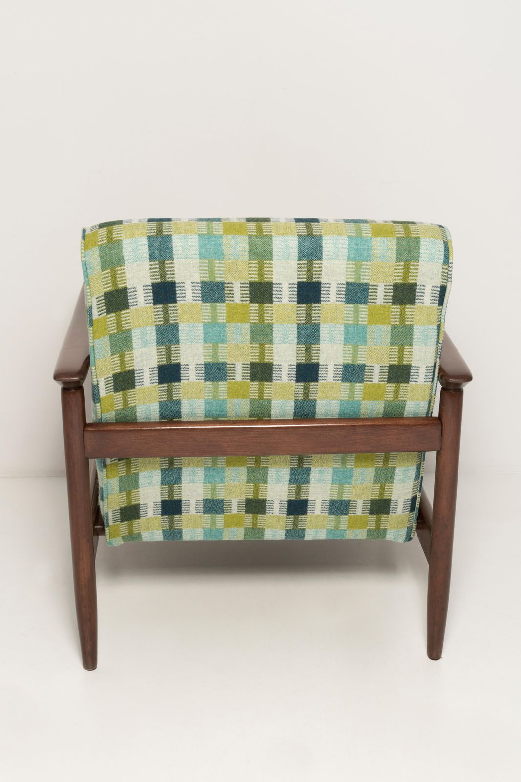 photo furniture Mid Century Groene Wollen Fauteuil, Gfm 142, Edmund Homa, Europa, Jaren 1960