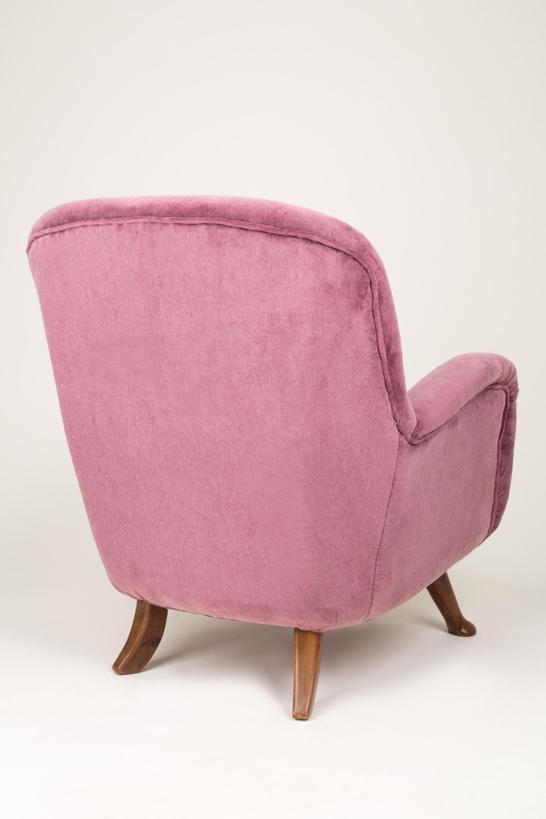 Mid Century Vintage Burgundy Big Armchair, Europe, 1960s photo vinterior
