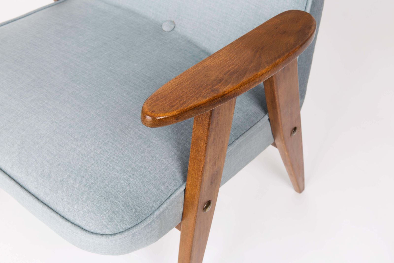 photo for sale Set Of Two 366 Green Armchairs, Jozef Chierowski, 1960s