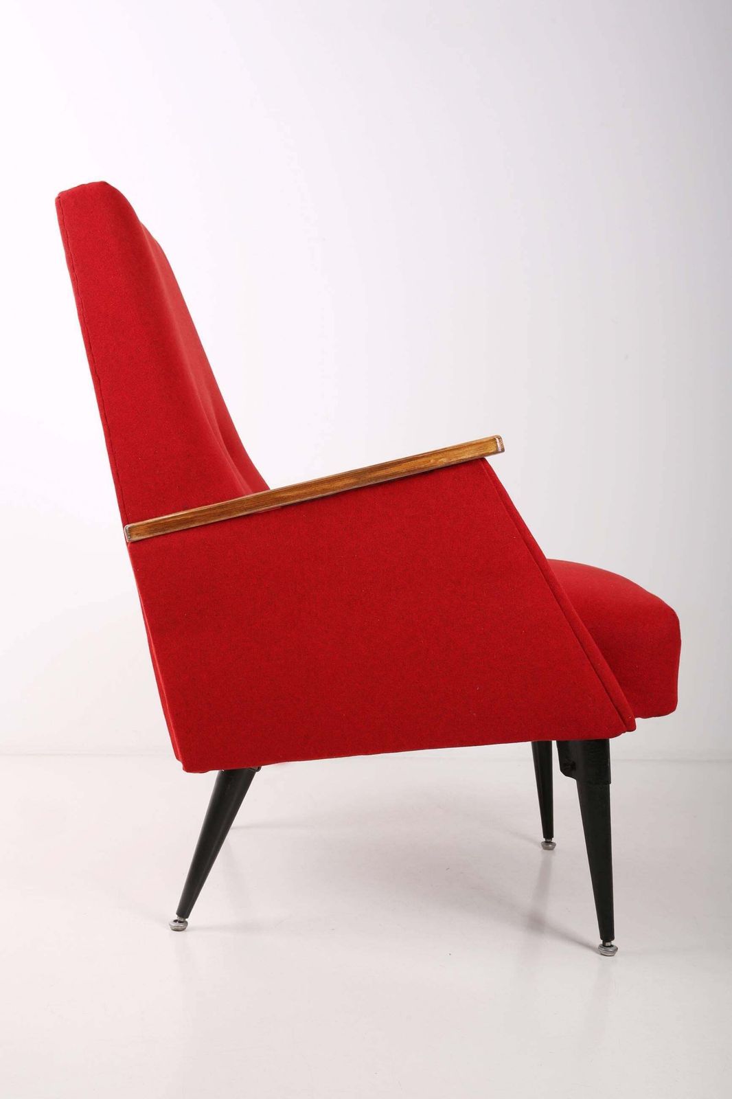 Art Deco, Vintage Red Big Armchair, 1960s photo 1700.0