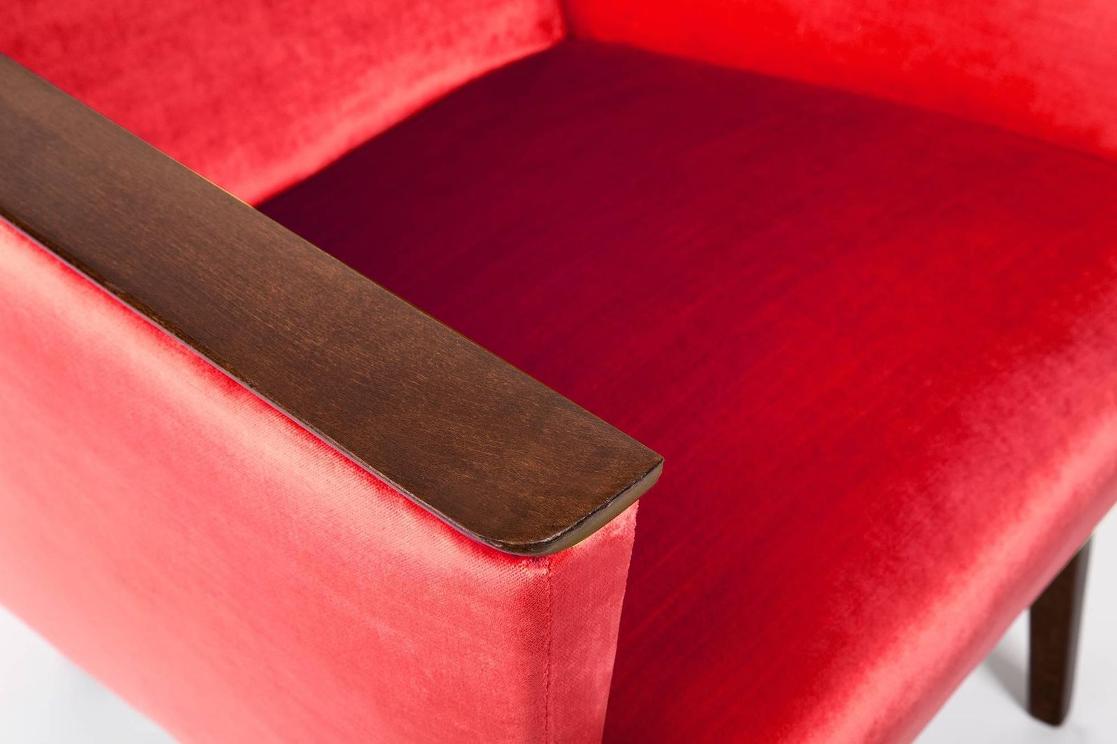 Pair Of Red Armchairs, 1960s, Ddr, Germany photo 2163.0