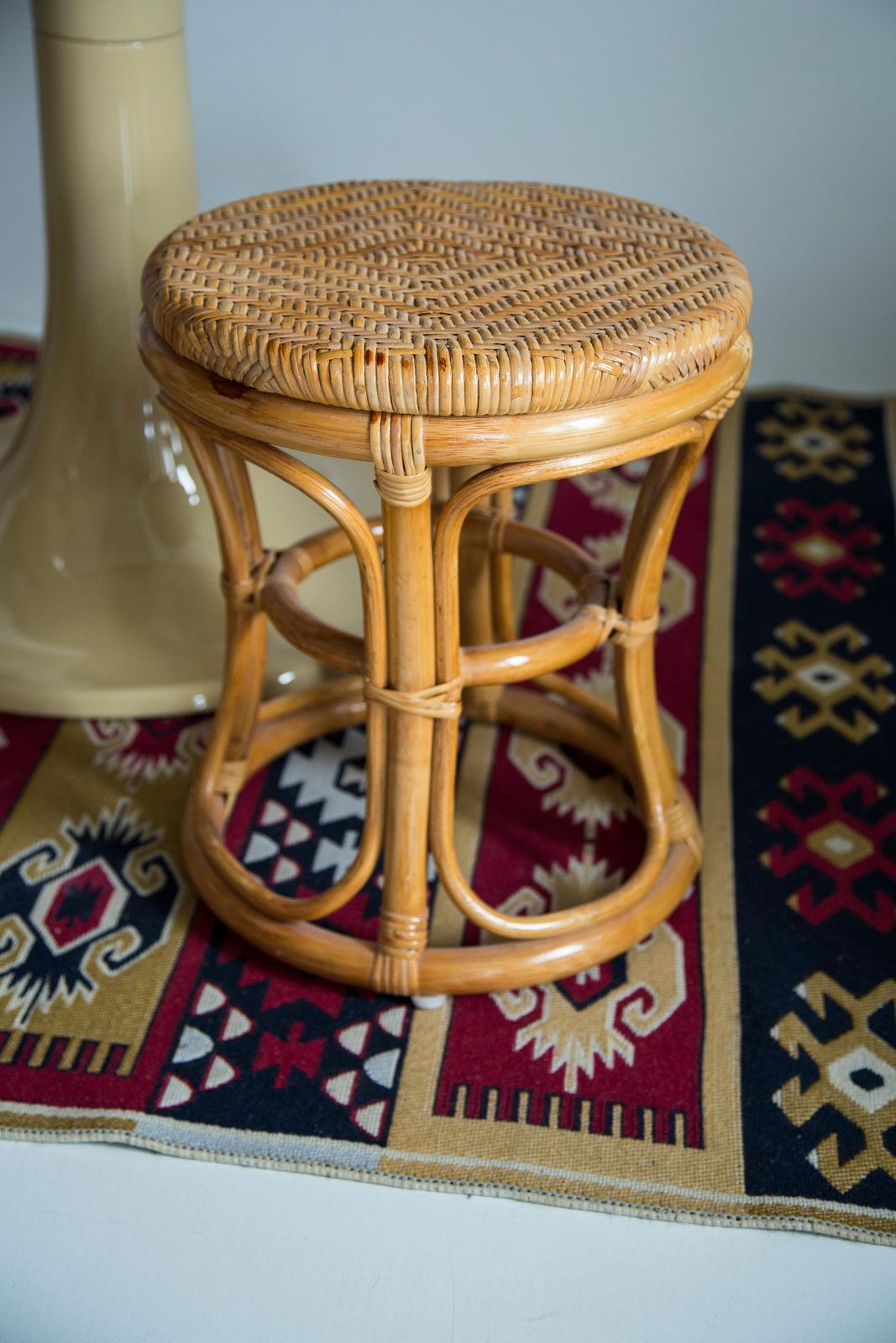 Midcentury Unique Flowerbed Pedestal, Stool, Side Table, Germany, 1970s photo vinterior