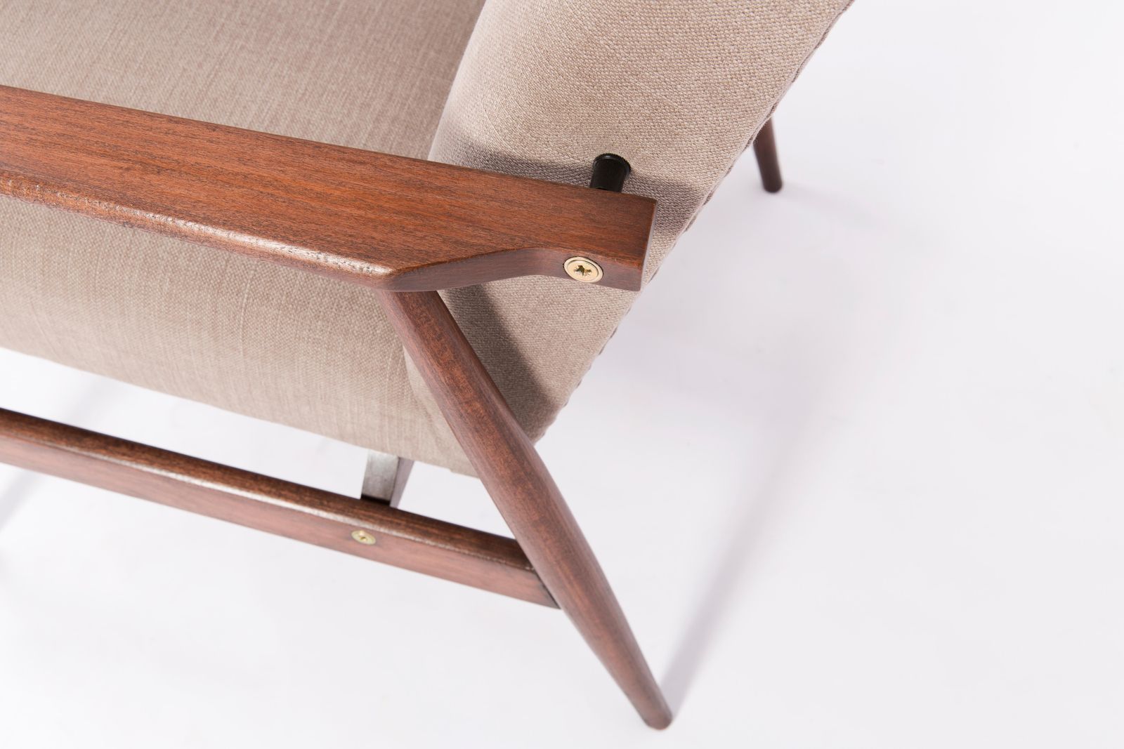 2211.0 Set Of Two 20th Century Beige Dante Armchairs, H. Lis, 1960s photo