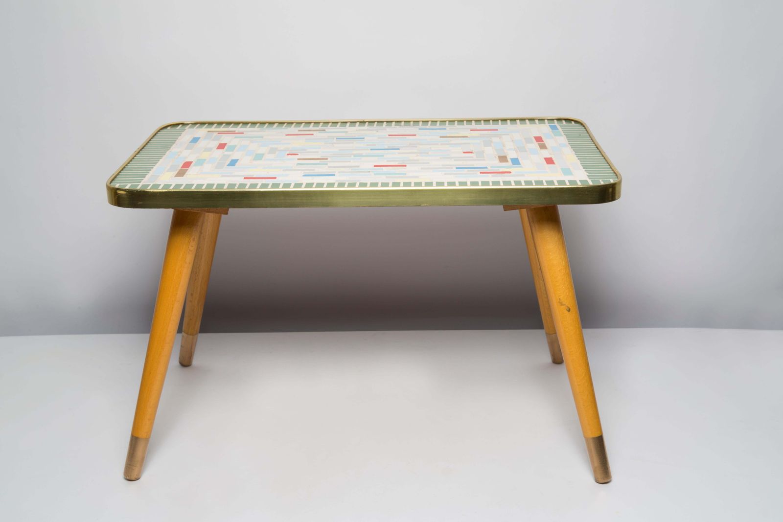 Midcentury Unique Flowerbed Pedestal, Ceramic Mosaic, Side Table, Germany, 1970s photo furniture