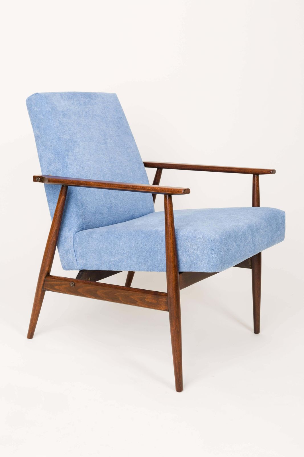 20th Century Pair Of Baby Blue Dante Armchairs, H. Lis, 1960s photo furniture