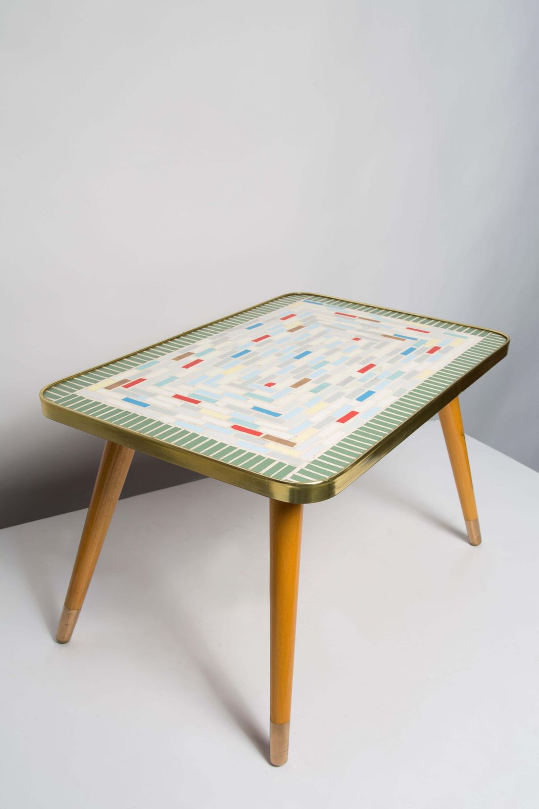 Midcentury Unique Flowerbed Pedestal, Ceramic Mosaic, Side Table, Germany, 1970s photo 374.0