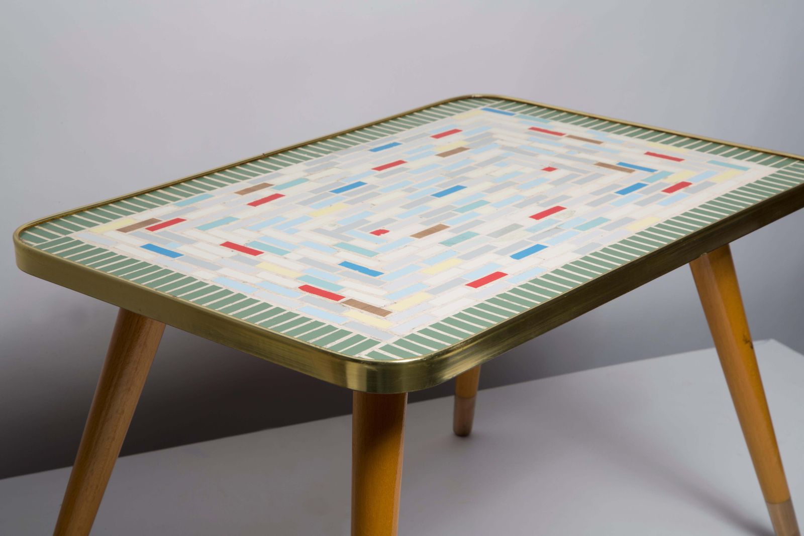 Midcentury Unique Flowerbed Pedestal, Ceramic Mosaic, Side Table, Germany, 1970s photo buy