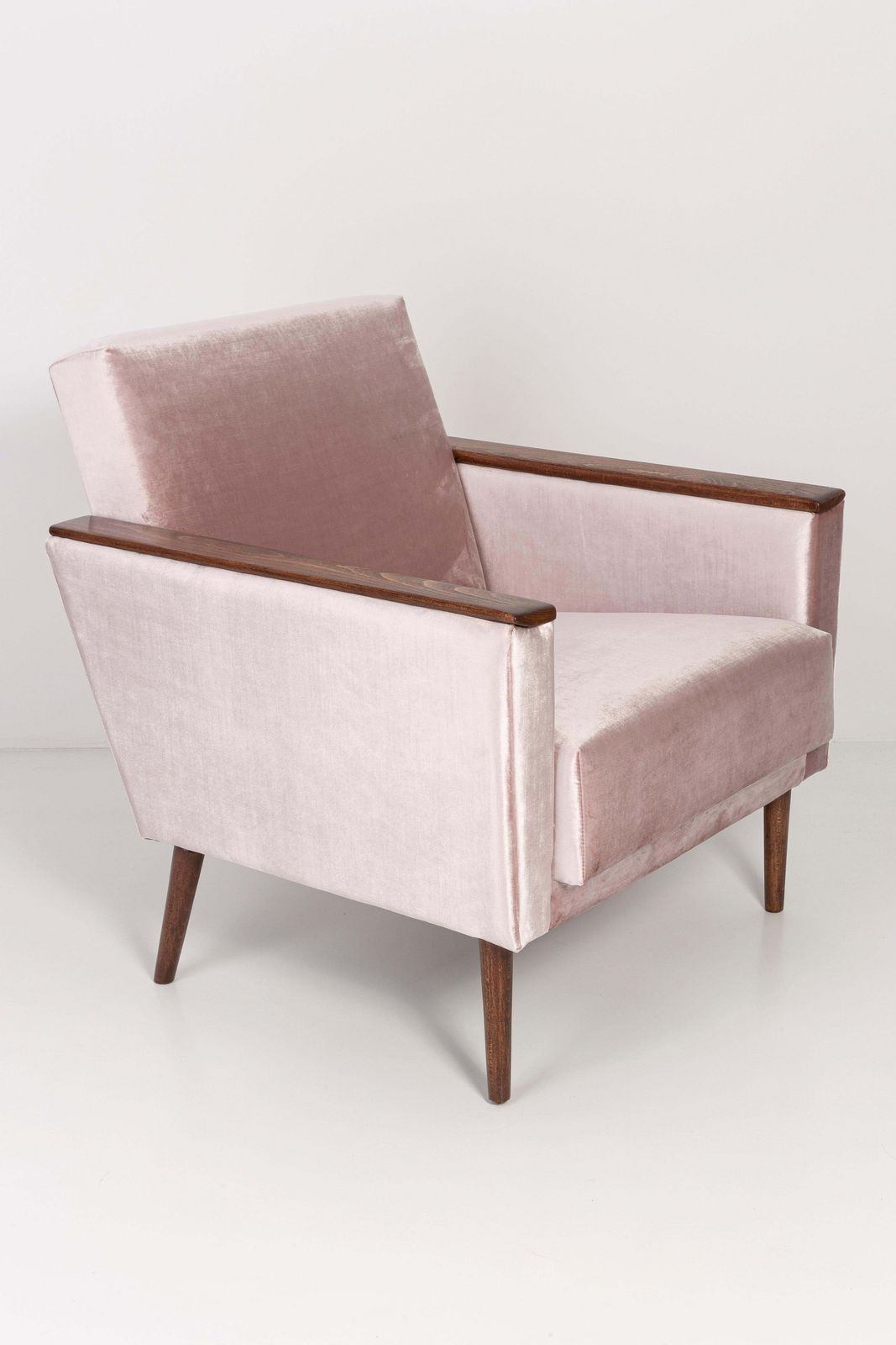 Pair Of Midcentury Light Pink Club Armchairs, 1960s, Ddr, Germany photo Furniture