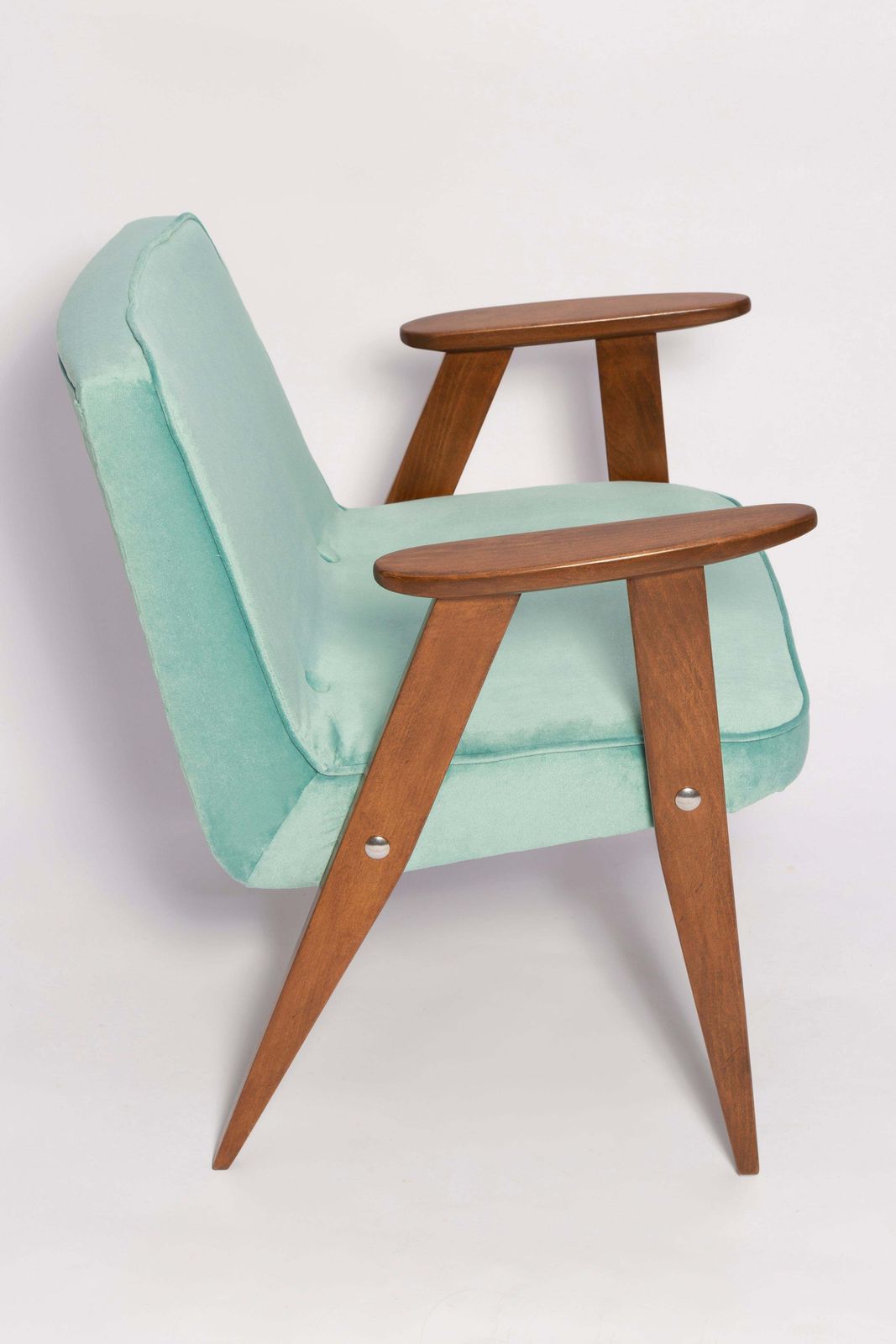 Pair Of Mid Century 366 Armchairs, Mint Velvet, Jozef Chierowski, Europe 1960 photo vinterior