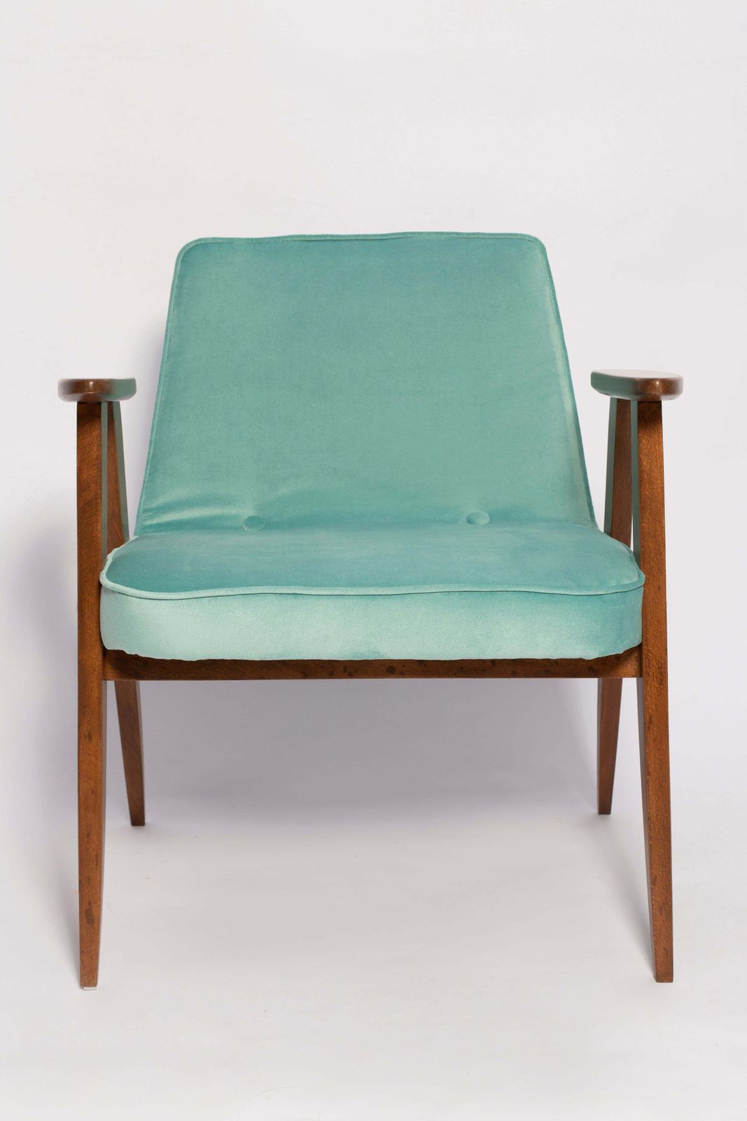 photo for sale Pair Of Mid Century 366 Armchairs, Mint Velvet, Jozef Chierowski, Europe 1960