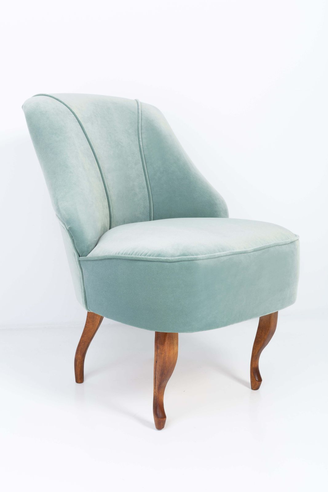 Set Of Two 20th Century Art Deco Mint Armchairs, Germany, 1950s photo for sale