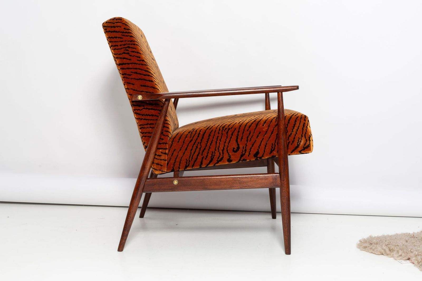 Paar Mid Century Dedar Tiger Velvet Dante Fauteuils, H. Lis, Europa, Jaren 1960 photo 2718.0