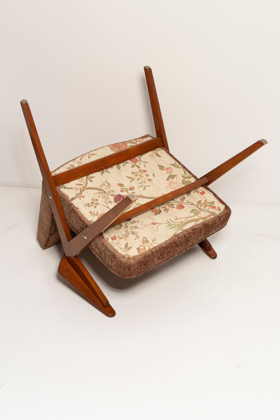 Set Of Two Midcentury Brown Bunny Armchairs, By Jozef Chierowski, Poland, 1960s photo 2721.0