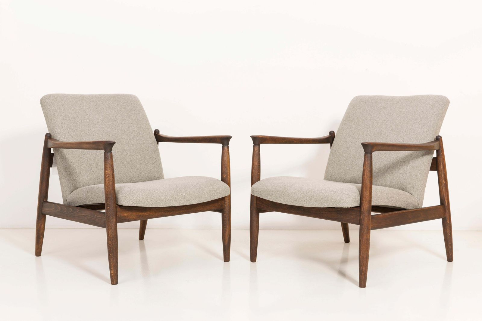 Pair Of Beige Armchairs, Edmund Homa, 1960s photo furniture