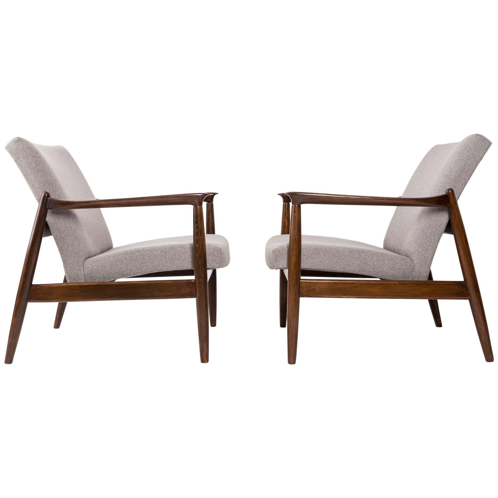 Pair Of Beige Armchairs, Edmund Homa, 1960s
