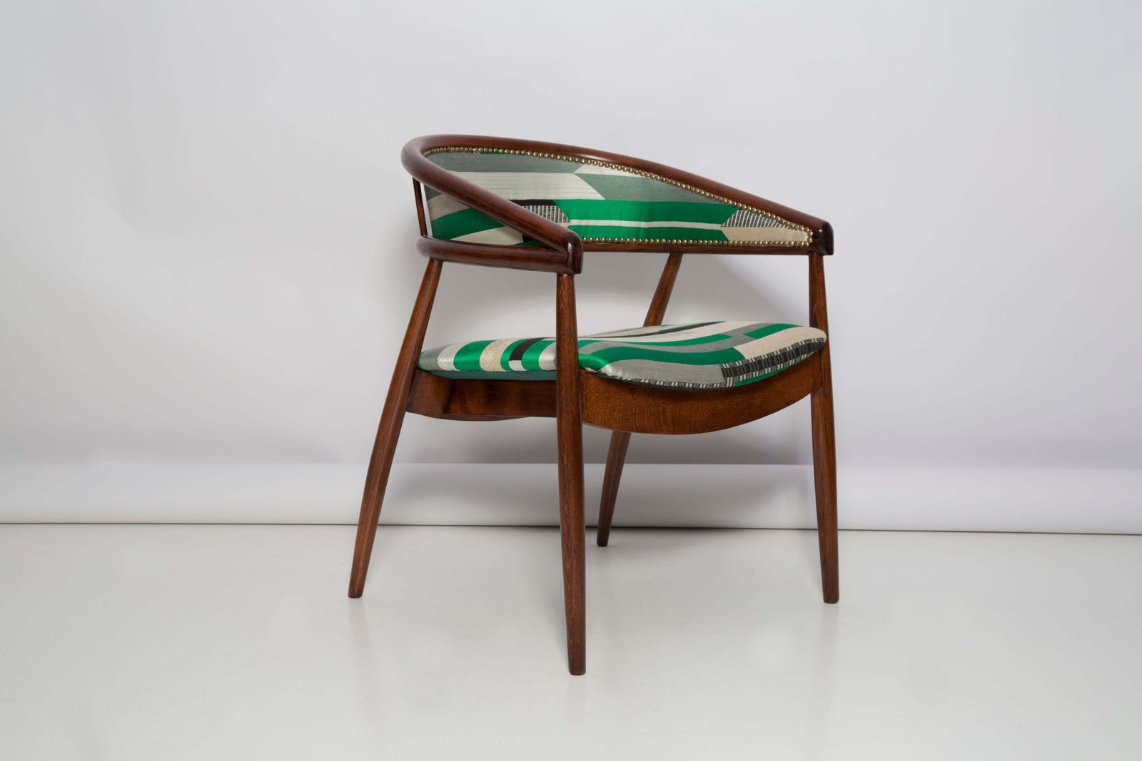 Paar Mid Century Radomsko B 3300 Fauteuils, Babelia Jacquard, Jaren 1960, Europa photo Meubels