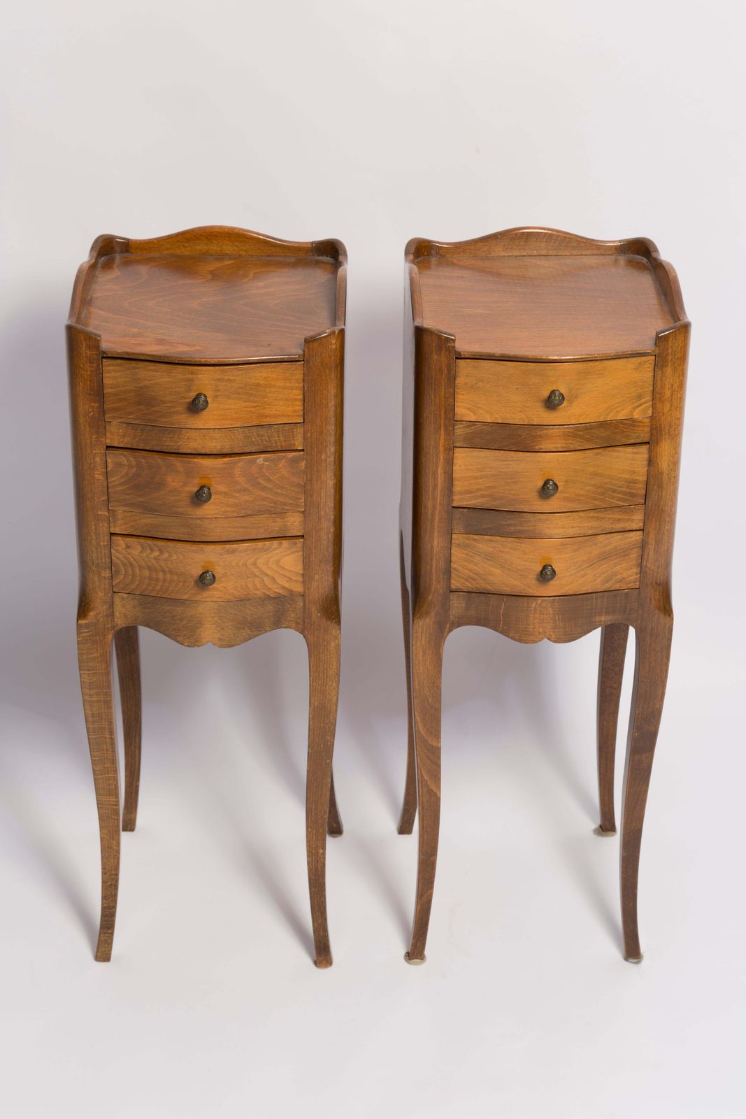 Set Van Twee Mid Century Nachtkastjes, Hout, Frankrijk, Jaren 1960 photo 849.0