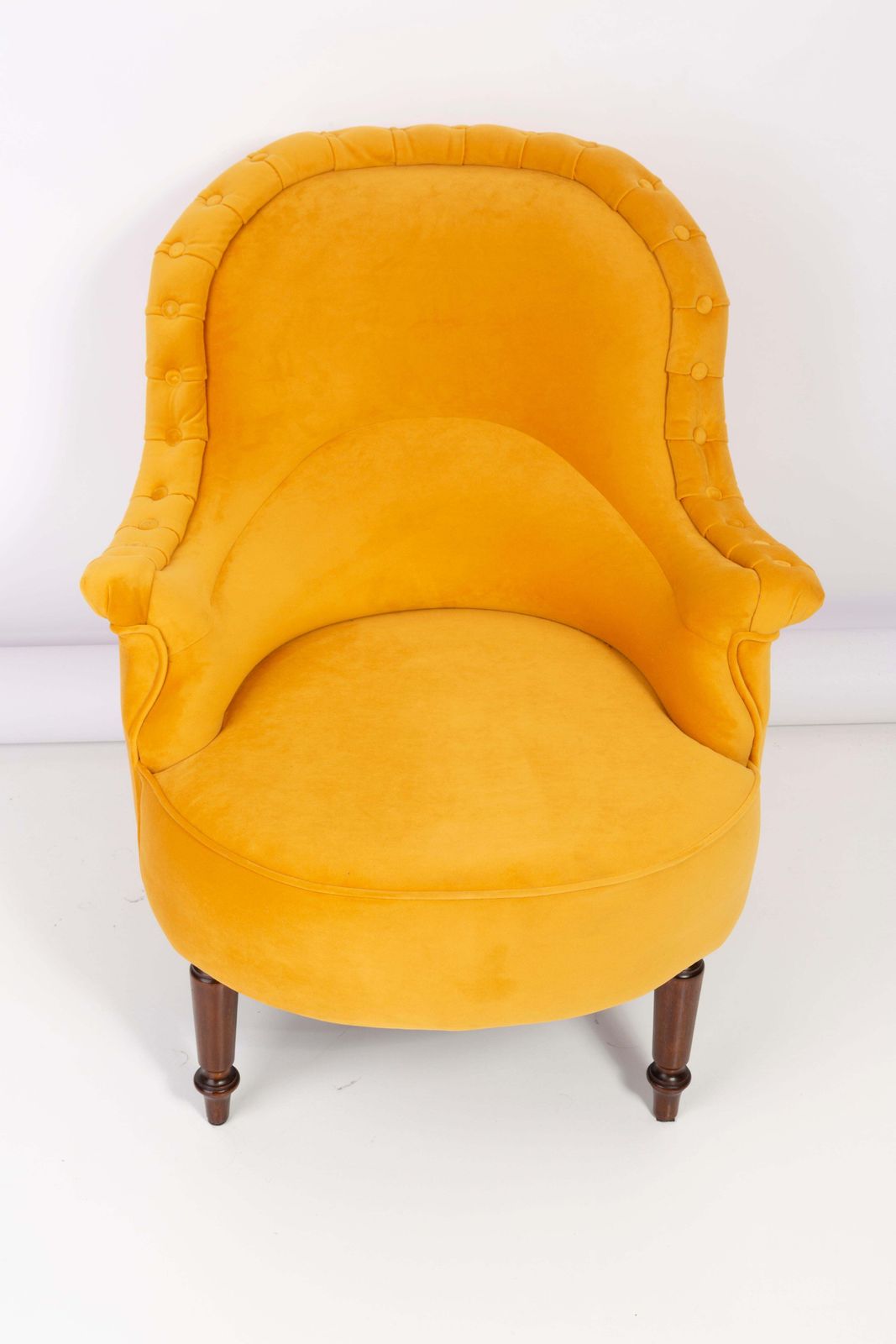 photo for sale Pair Of Unique Yellow Mustard Armchairs, 1930s, Germany