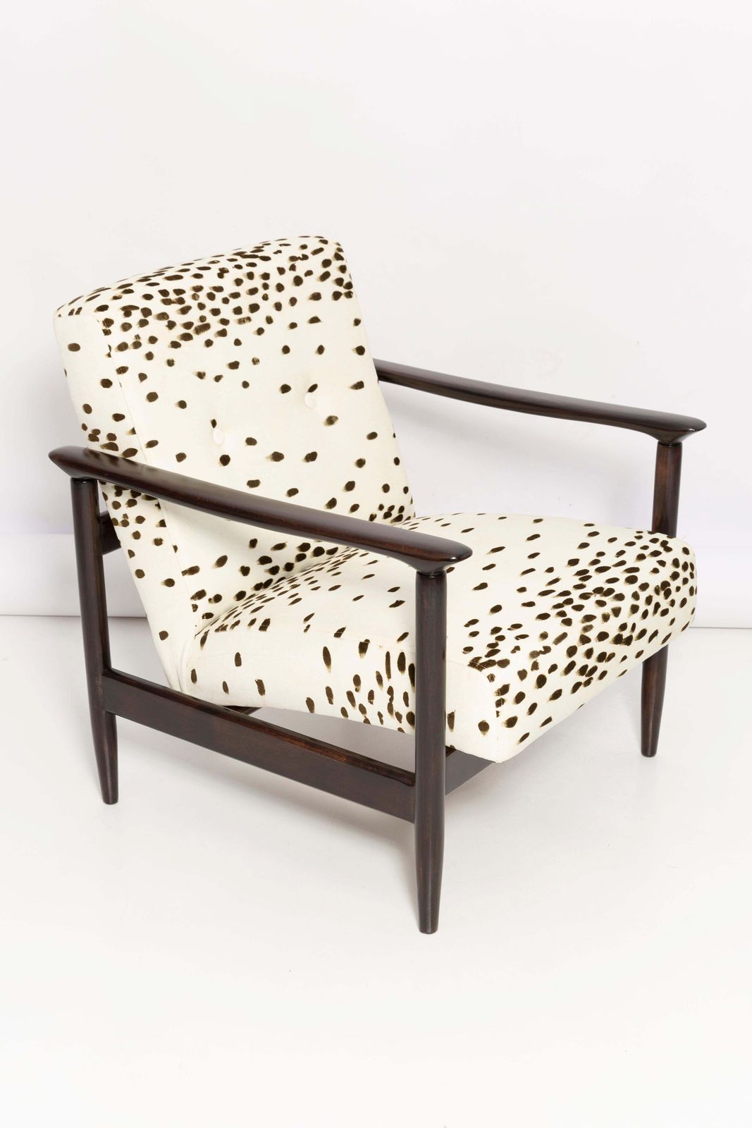 Set Of Two Mid Century Dalmatian Velvet Armchairs, By Edmund Homa, Europe, 1960s photo vintage