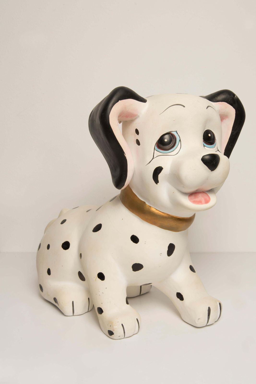 Midcentury White Big Dalmatian Dog Sculpture, Italy, 2000s photo vinterior