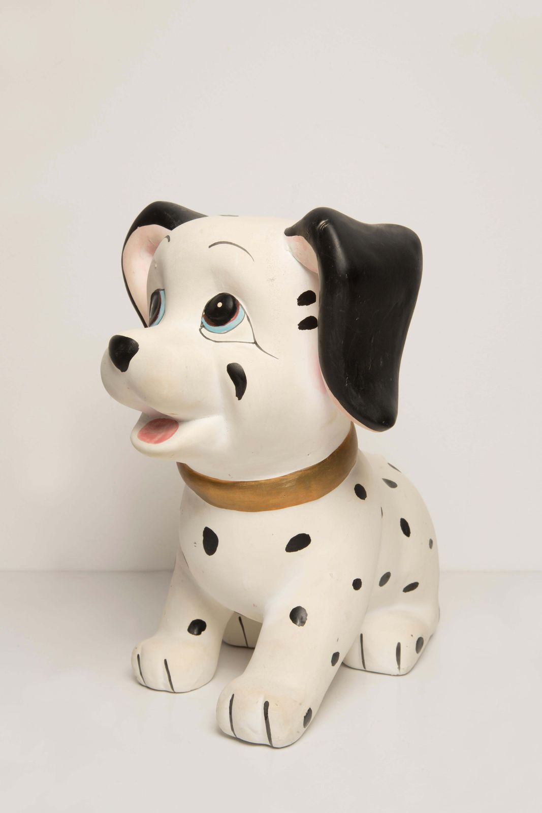 Midcentury White Big Dalmatian Dog Sculpture, Italy, 2000s photo buy