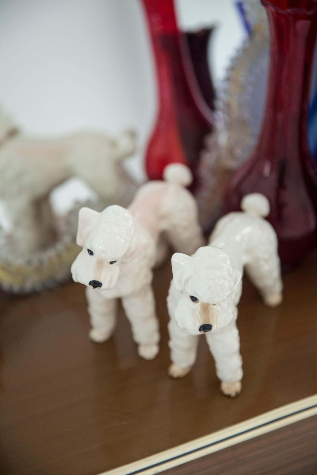 Mid Century White Poodle Dog Sculpture, Italy, 1960s photo Art