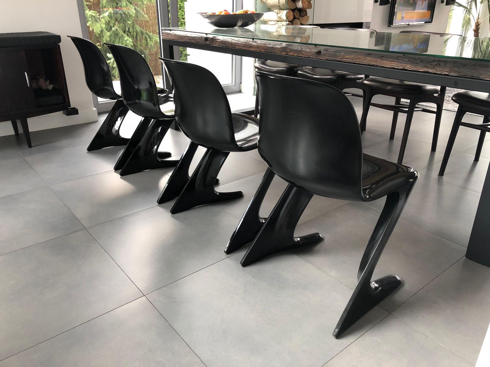 photo furniture Set Of Four Kangaroo Chairs Designed By Ernst Moeckl, Germany, 1968