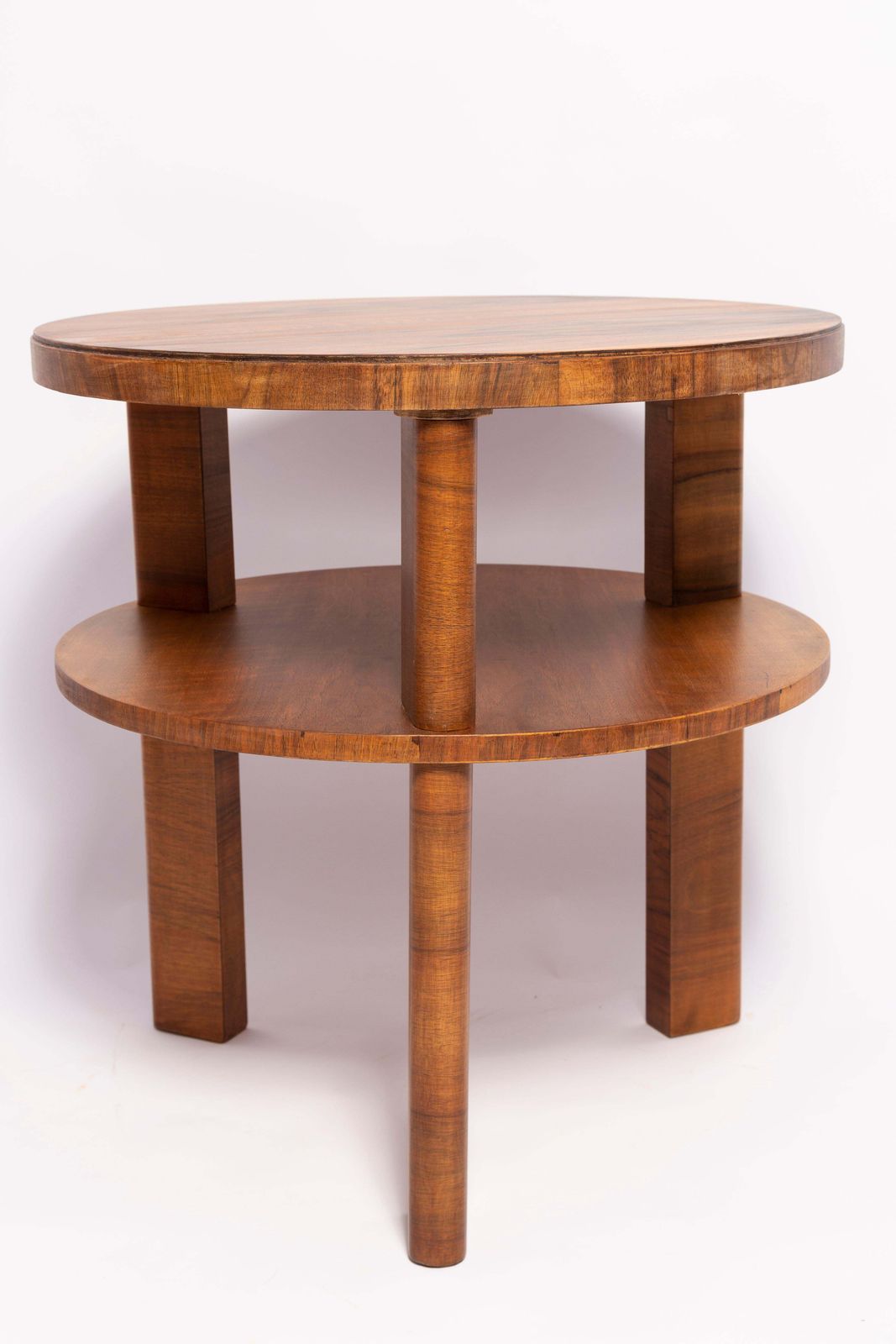 Mid Century Modern Coffee Table, Vintage, Art Deco, Walnut Wood, Poland, 1960s photo Furniture