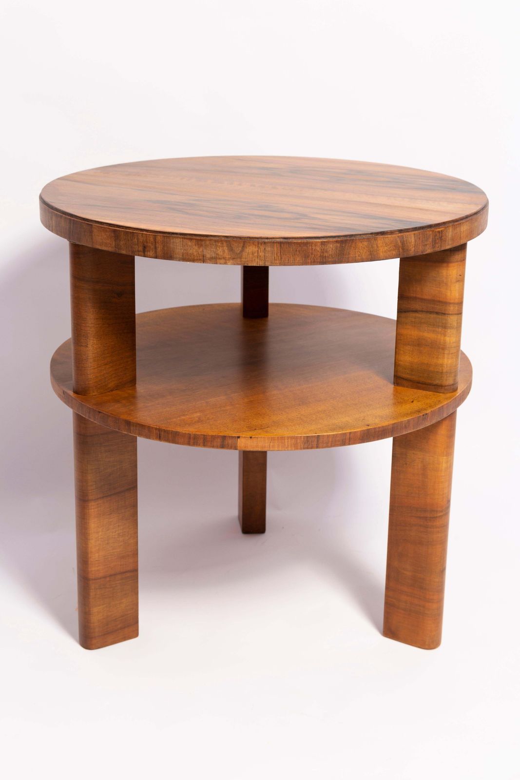photo furniture Mid Century Modern Coffee Table, Vintage, Art Deco, Walnut Wood, Poland, 1960s
