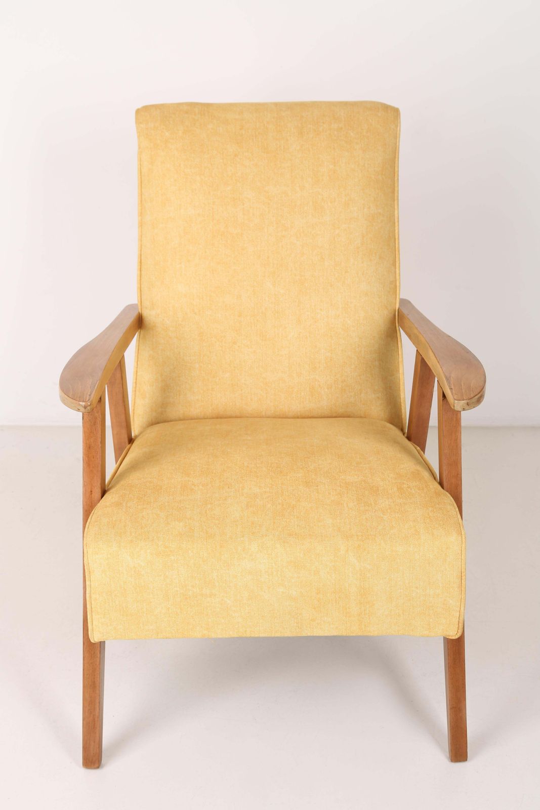 Set Of Two Vintage Yellow Var Armchairs, 1960s photo buy