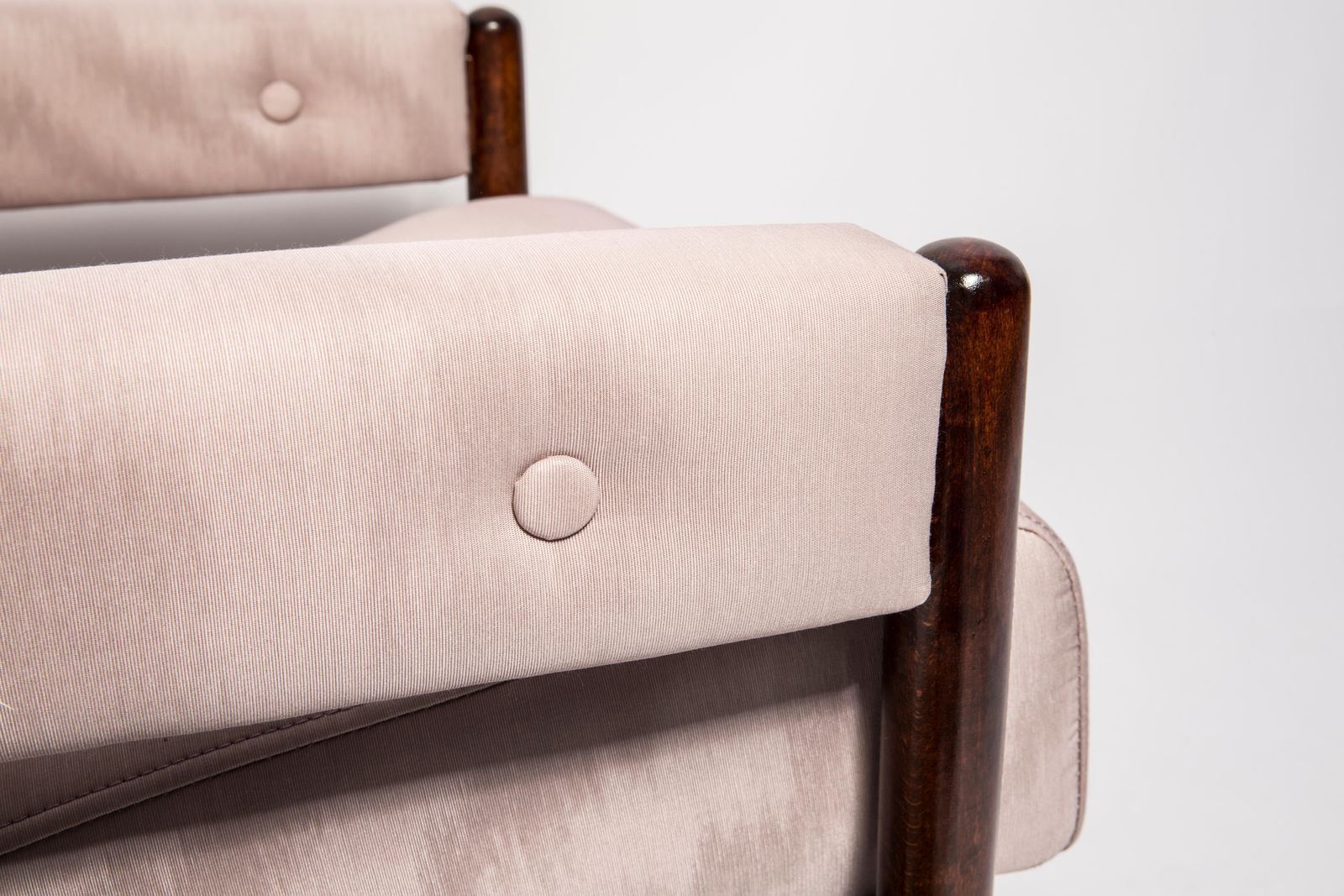 Pair Of Mid Century Amoir Fou Moiré Purple Pink Armchairs, Europe, 1960s photo buy