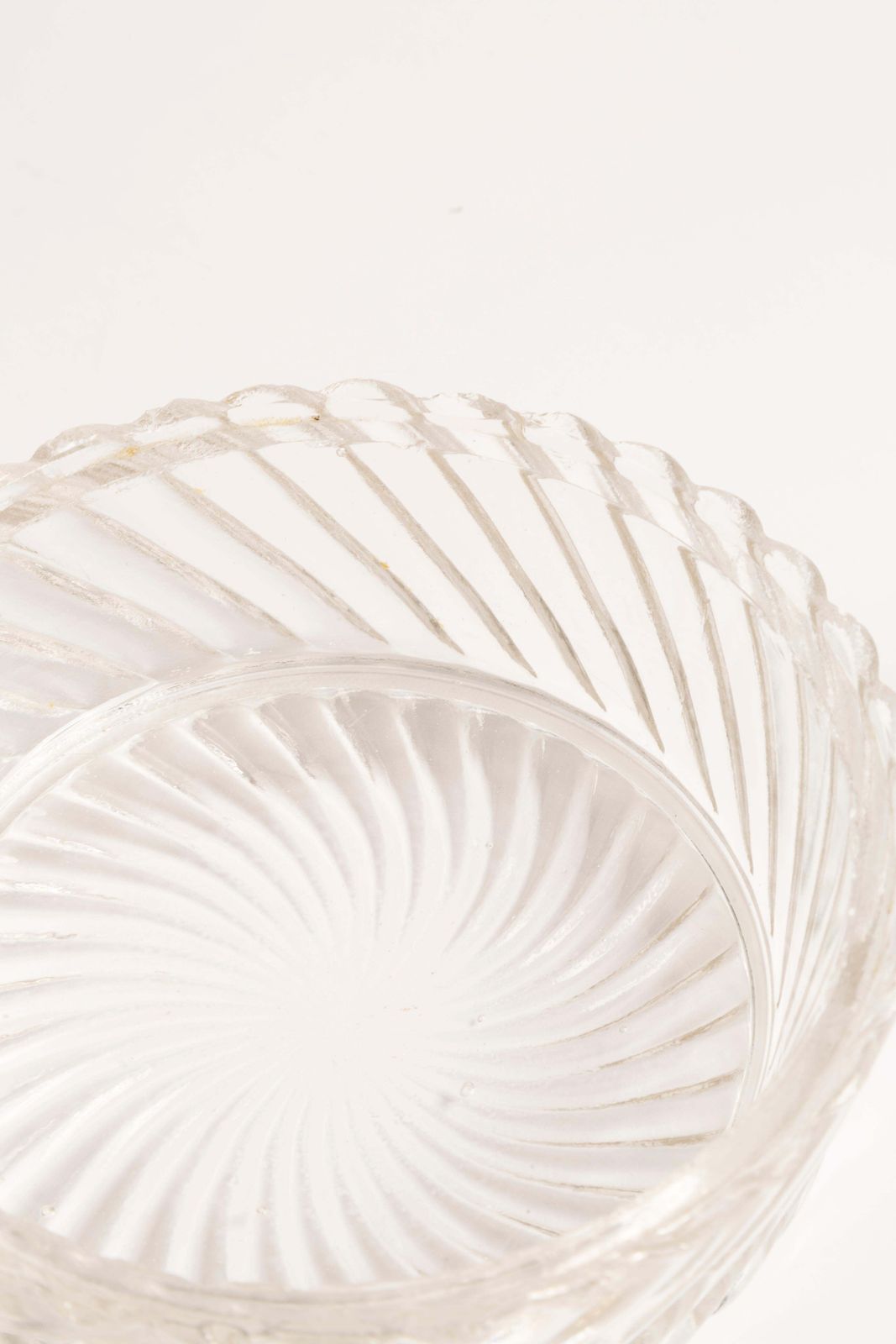 Midcentury Vintage Transparent Crystal Glass Sugar Bowl, Italy, 1960s photo buy