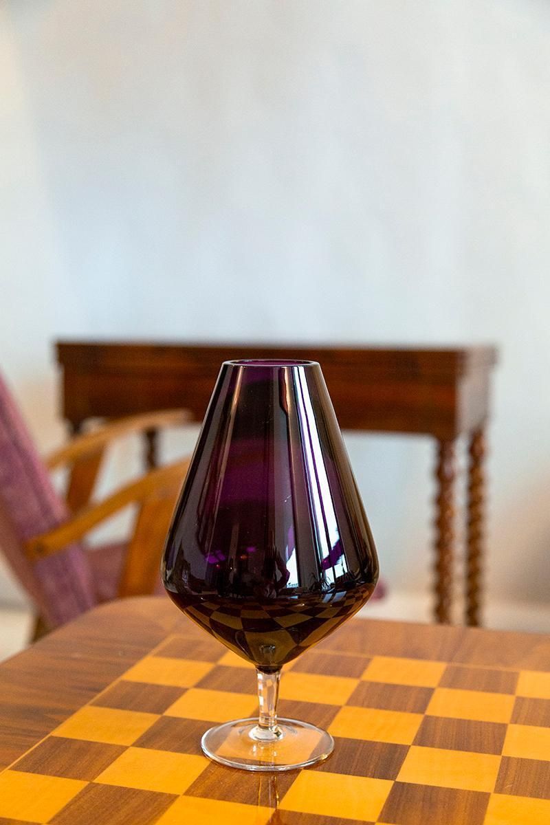 Mid Century Vintage Purple Vase, Europe, 1960s photo furniture