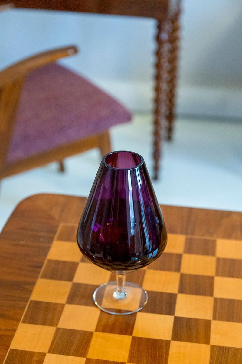 Mid Century Vintage Purple Vase, Europe, 1960s photo vinterior