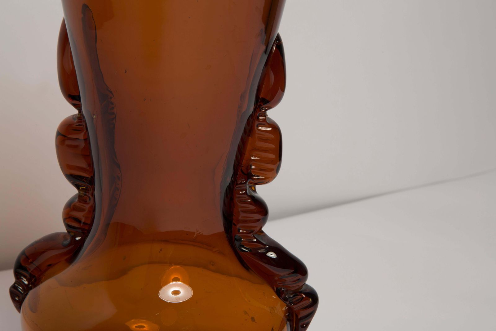Mid Century Vintage Yellow Artistic Glass Vase, Europe, 1970s photo vintage