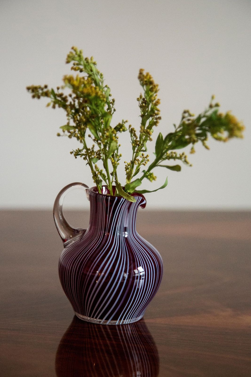 Midcentury Vintage Dark Red Small Vase, Europe, 1960s photo 68.0