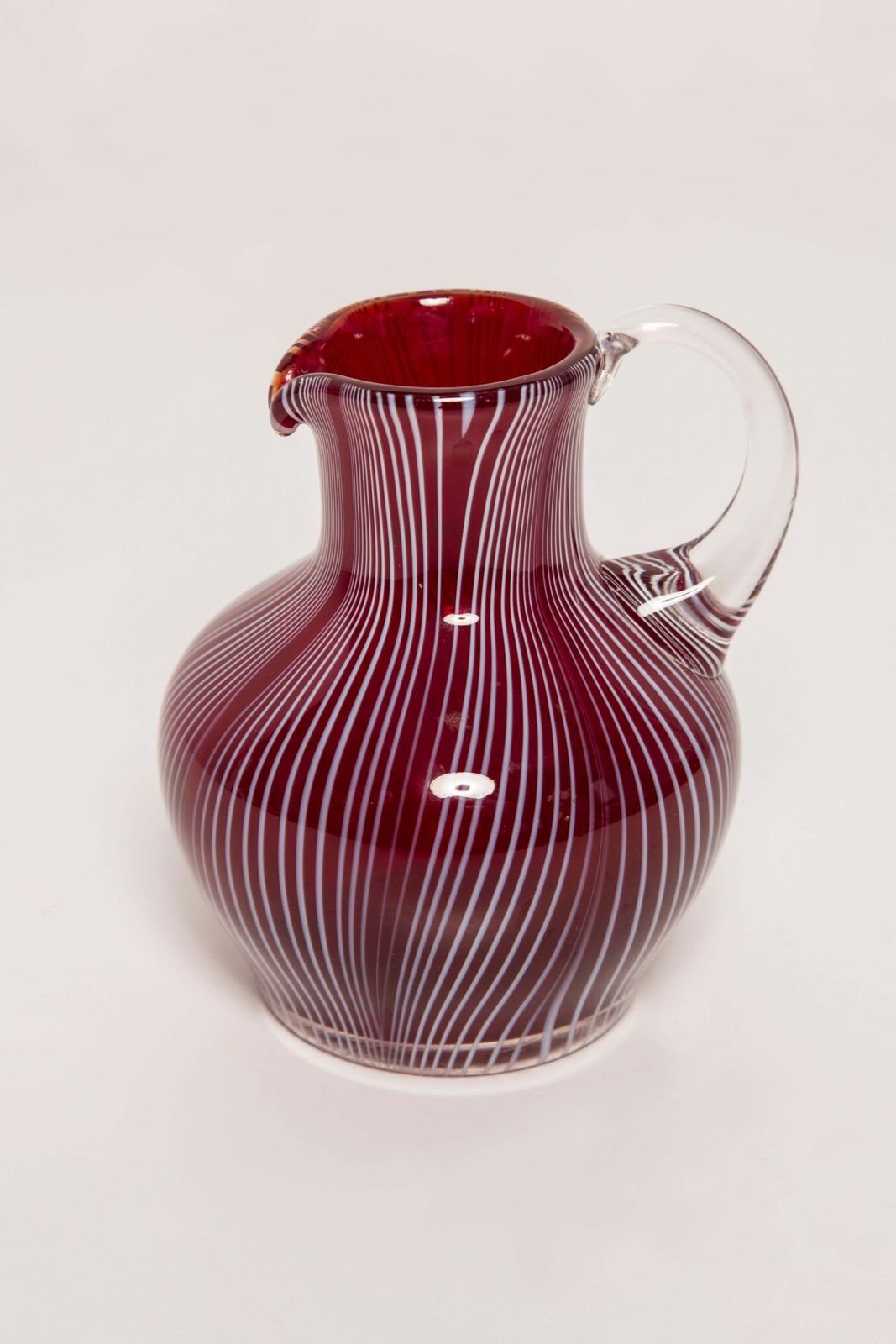 Midcentury Vintage Dark Red Small Vase, Europe, 1960s photo vintage