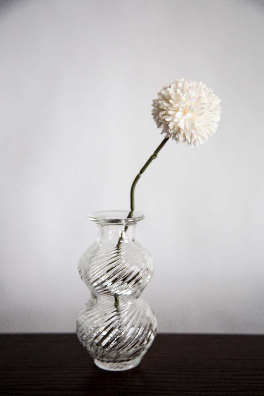 Mid Century Vintage Transparent Art Glass Small Vase, Italy, 1960s photo for sale