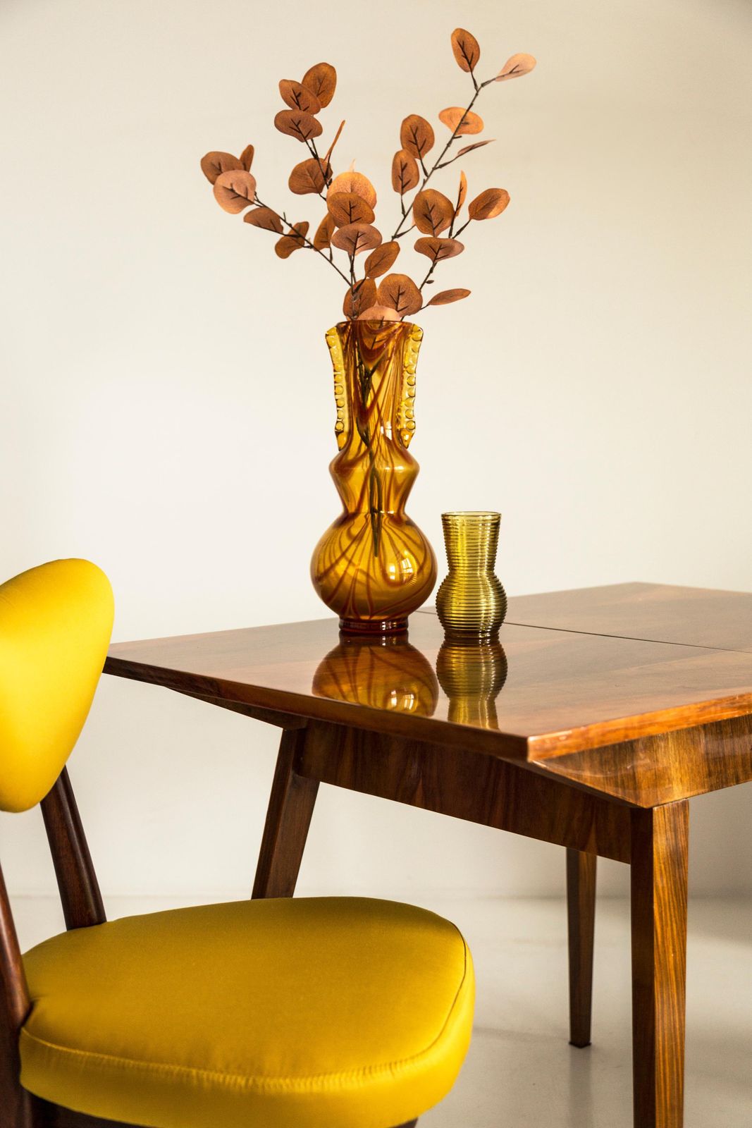 Midcentury Vintage Yellow Small Vase, Europe, 1960s photo Home Decor
