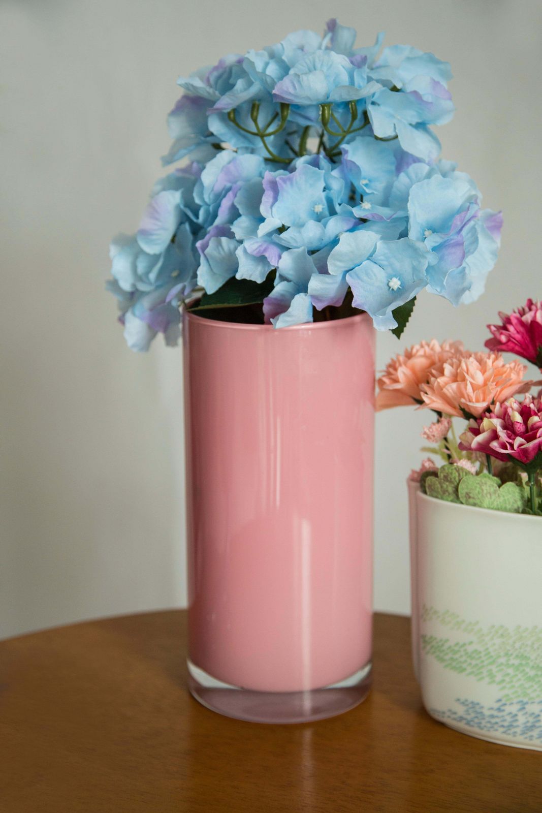 Mid Century Vintage Artistic Glass Pink Vase, Tarnowiec, Europe, 1970s photo furniture