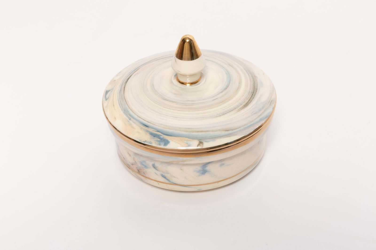 photo for sale Small Ceramic Vase For Candy Or Jewelry Box, 20th Century, Europe, 1960s
