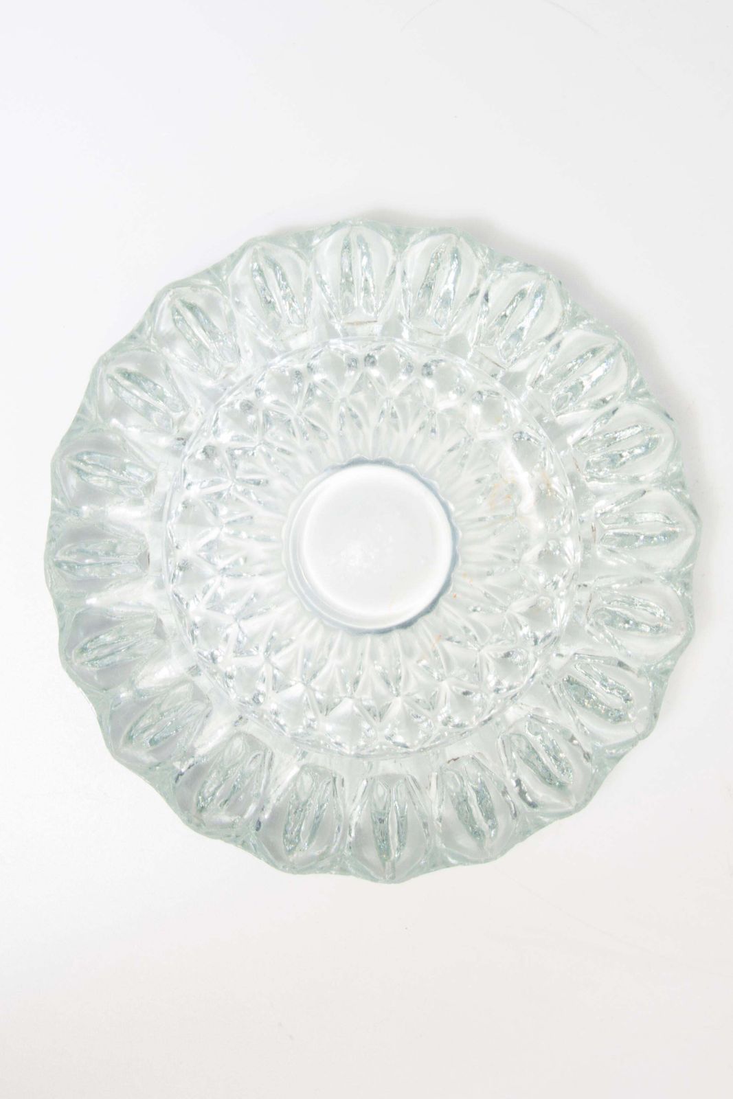Mid Century Crystal Glass Ashtray Bowl, Italy, 1970s photo furniture