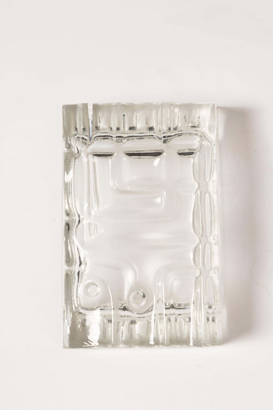 Mid Century Transparent Glass Bowl Ashtray Element, Italy, 1970s photo 102.0