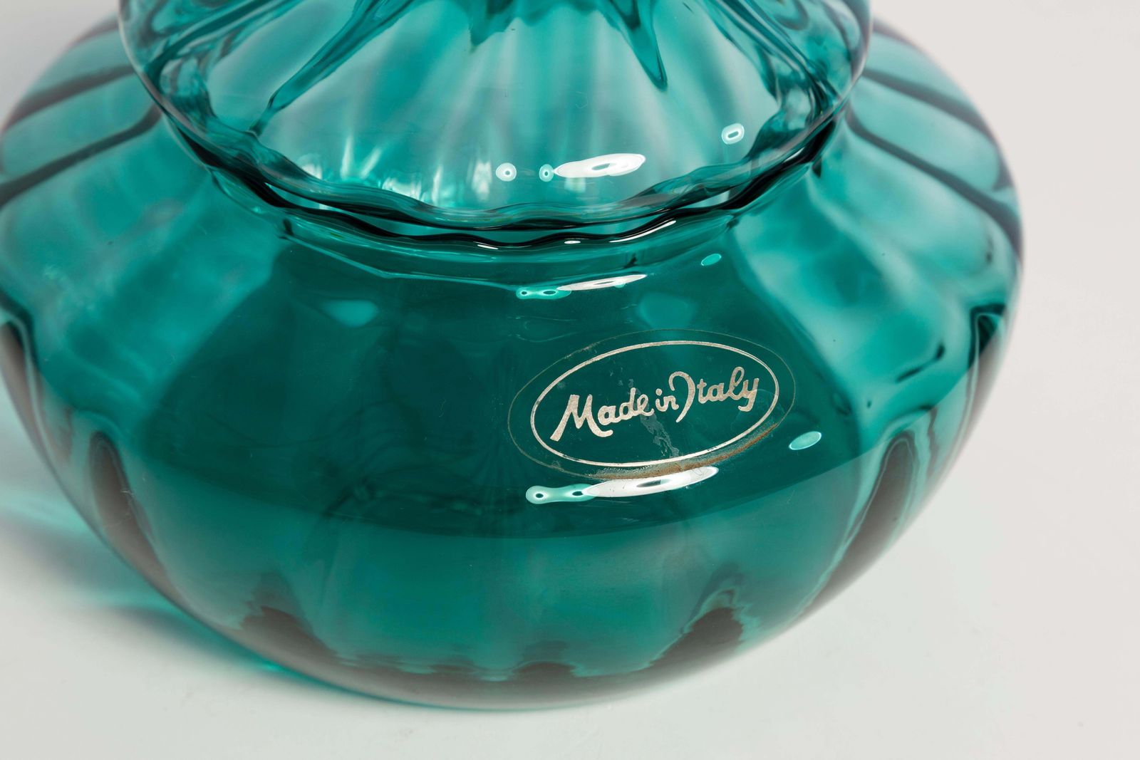 Small Mid Century Empoli Vase For Candy Or Jewelry Box, Italy, 1960s photo Home Decor