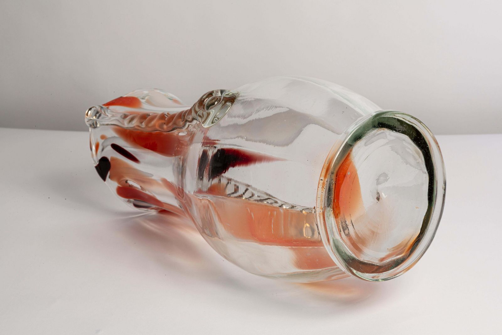 Home Decor Mid Century Vintage Artistic Glass Vase, Europe, 1970s photo