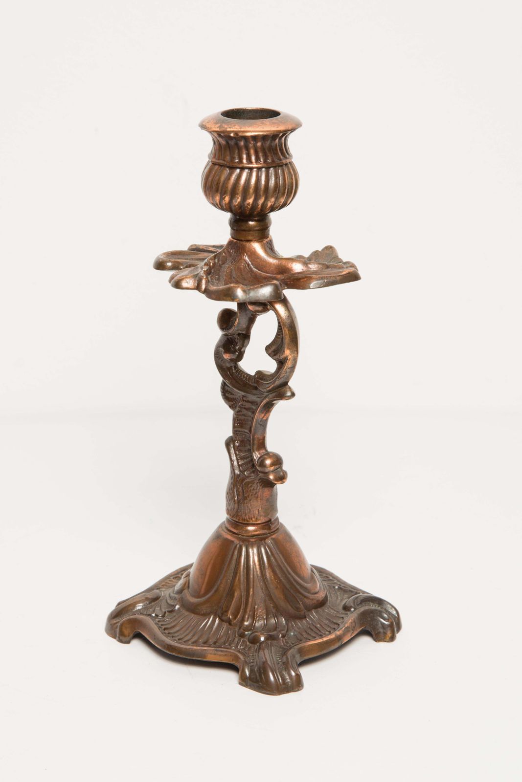 20th Century Metal Gold Decorative Candlesticks, Italy, 1960s photo 161.0