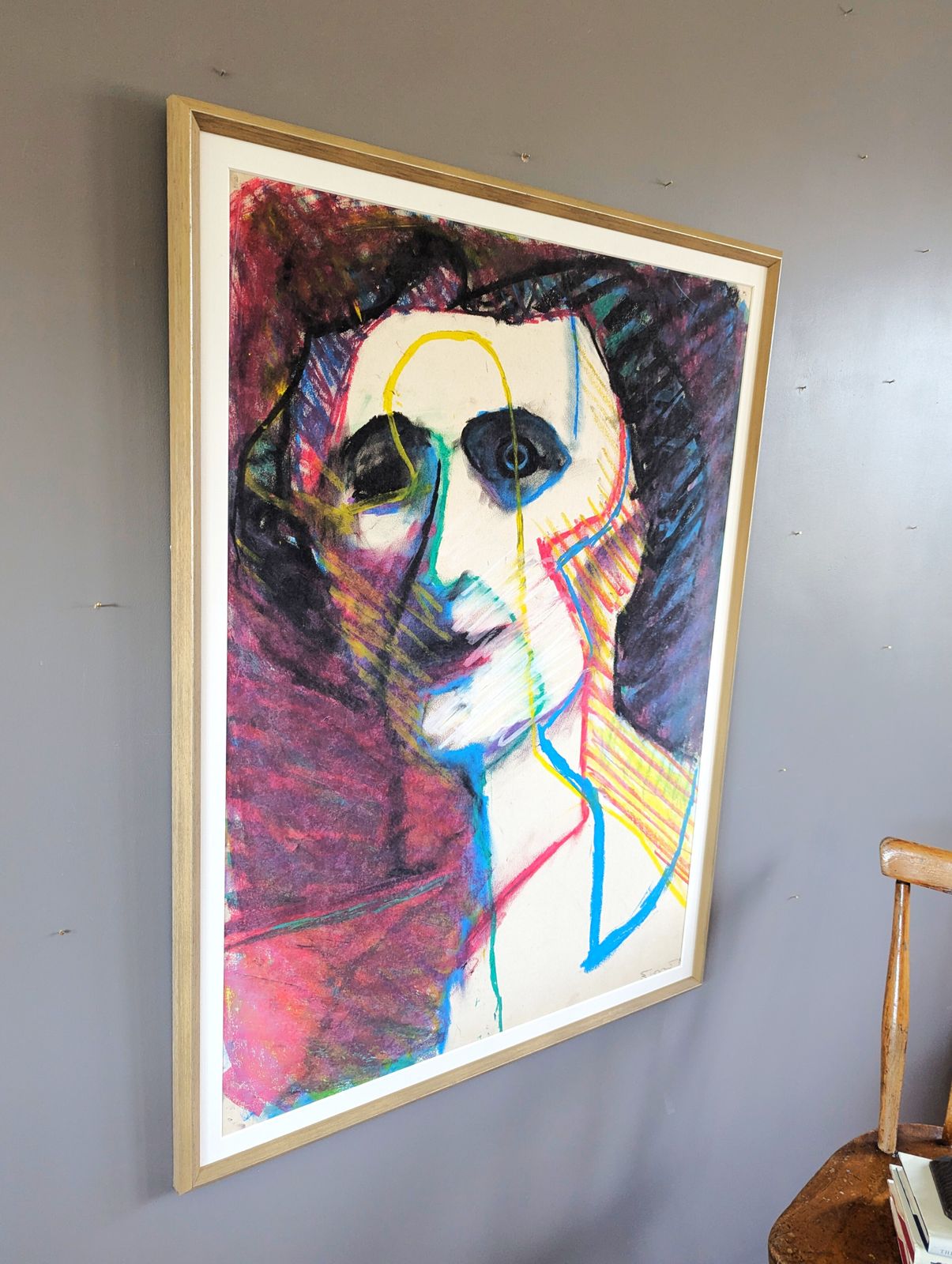 Mrs Jackson, Oil Painting, Modernist photo Art